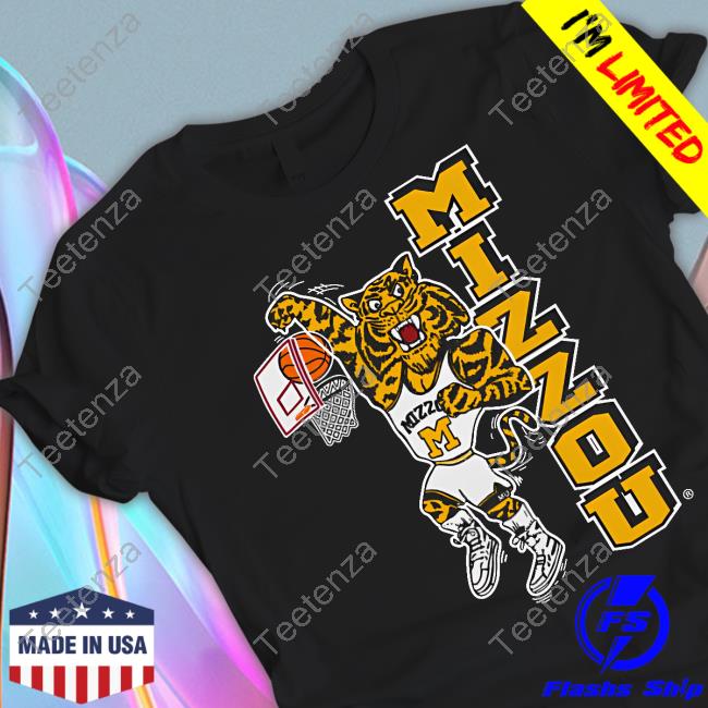 Dennis Gates Mizzou Missouri Dunking Tiger Shirt 19Nine